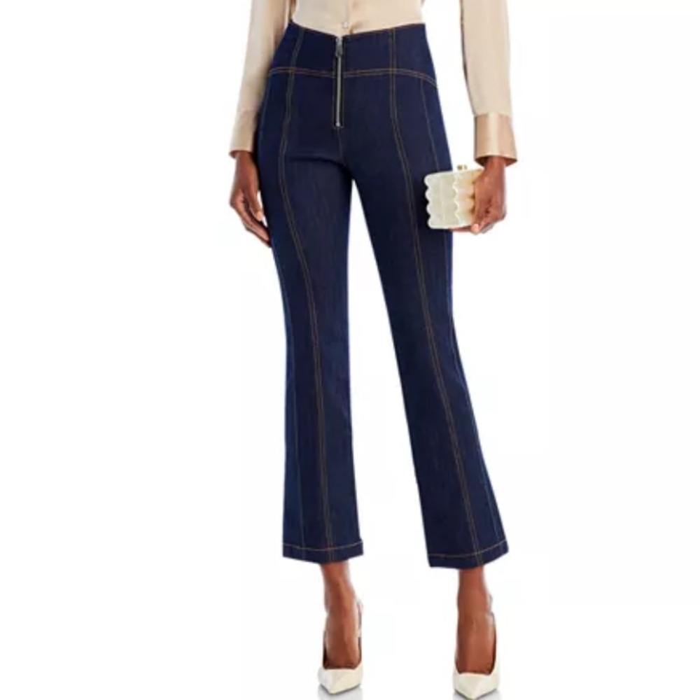 Elegant Navy Flare Jeans for Women